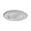 MAYDAY B VÝPRODEJ Stropní, vestavné, bodové, svítidlo, těleso hliník, povrch hliník leštěný, sklo čiré, LED 15W, teplá 2700K, 600lm, Ra80, vč trafa 230V/700mA na kabelu, IP20, rozměry d=140mm, h=12 náhled 1