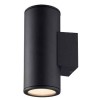 MIZZI II LED VÝPRODEJ Nástěnné, venkovní bodové svítidlo, těleso hliník, povrch černá antracit, sklo čiré, LED 2x12W, teplá, 3000K, 2x650lm 230V, IP54, tř.1, 90x220x135mm, svítí nahoru/dolů náhled 5