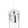 GARNISH 1X9W GU10 Závěsné svítidlo, základna kov, povrch chrom, difuzor sklo čiré, pro LED 1x9W, GU10, ES50, 230V, IP20, tř.1, d=100mm, h=400mm, závěs l=1050mm lze zkrátit náhled 3