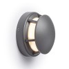 FAROS Sloupkové svítidlo, těleso hliník, povrch šedočerná antracit, difuzor sklo opál, LED 3W, teplá 154lm/cca 8W žár, 230V, IP54, tř.1, d=120mm, h=80mm náhled 3