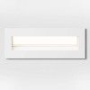 TESS RC VÝPRODEJ Vestavné, svítidlo do stěny, těleso hliník, povrch šedostříbrná, difuzor opál, LED 3W, teplá 3000K, 160lm, Ra80, 230V, IP20, tř.1, rozměry: 133x52x73mm, vč. montážního boxu, svítí náhled 4