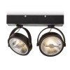 KELLY LED II Stropní, bodové, svítidlo, nastavitelný směr svícení, těleso hliník, povrch bílá, LED 2x12W, teplá 3000K, vyzař. úhel 24°, 2x600lm, 230V, IP20, rozměry 82x40x130mm náhled 2
