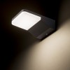 VIRGO Nástěnné, venkovní svítidlo, těleso hliník, povrch černá antracit, difuzor plast opál, LED 1x9W, teplá 3000K, 800lm, 230V, IP65, tř.1, 50x120x177mm, svítí dolů náhled 5