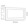 ANKLE LED VÝPRODEJ Vestavné venkovní svítidlo do stěny, těleso hliník a nerez, povrch nerez šedostříbrná mat, difuzor plast mat, LED 1x1,5W, neutrál 4000K, 163lm, 230V, IP65, tř.1. rozměry 55x95x205mm náhled 2