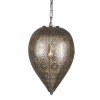 MOROCAN VÝPRODEJ Závěsné svítidlo, základna kov, stínítko kov s ornamenty, povrch měď antická zašlá, pro žárovku 1x10W, E27, 230V, IP20, tř.1. rozměry těleso d=230mm h=380mm, včetně závěsu l=900mm, lze zkr náhled 2