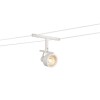 TENSEO SALUNA Závěsné lankové bodové svítidlo, těleso kov, povrch bílá, pro žárovku 1x35W nebo LED 1x5W, GX5,3, teplá 2700K, 300lm, 12V, rozměry 55x125x180mm náhled 1