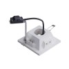 PLASTRA Stropní, podhledové bodové komínkové bezrámečkové svítidlo, těleso sádra bílá, pro žárovku 1x35W, GU10 ES50, 230V,IP20, rozměry 130x130x144mm náhled 2