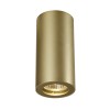 ENOLA Stropní svítidlo, těleso hliník černá, mosaz, pro žárovku 1x35W, GU10, 230V, rozměry d=67mm h=140mm, svítí dolů náhled 2