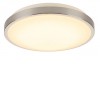 MARONA LED Stropní přisazené svítidlo, těleso kov, povrch šedá mat, difuzor plast opál, LED 15W, 1200lm, teplá 3000K, stmívatelné Triac, 230V, IP20, tř.1, rozměry d=300mm, h=86mm. náhled 1