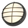 BULAN GRID CW Nástěnné nebo stropní venkovní svítidlo, těleso hliník, povrch černá antracit, difuzor plast opál, pro žárovku 2x25W, E27, IP44, rozměry d=275mm, h=85mm. náhled 1
