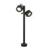SITRA 360 SL Sloupkové, bodové, svítidlo, nastavitelný směr svícení, těleso hliník, povrch černá antracit, sklo čiré, pro LED 2x9W, GX53, 230V, IP44, hlavice d=100mm, v=720mm náhled 2