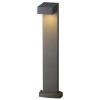 QUADRASYL Sloupkové, svítidlo, těleso hliník, povrch šedostříbrná, pro LED 1x11W, GX53, 230V, IP44, tř.1, h=750mm, 225x70mm, svítí dolů náhled 5