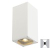 BIG THEO Nástěnné svítidlo, těleso hliník, povrch šedostříbrná, 2x75W, GU10 ES111, 230V, IP44, 130x275x130mm, svítí nahoru/dolů náhled 2