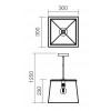 SKETCH Závěsné svítidlo, základna kov, povrch černá a měděná, pro žárovku 1x42W, E27, 230V, IP20, tř.1, rozměry 230x230mm, h=200mm, vč. závěs kabelu h=1220mm, lze zkrátit. náhled 3