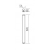 MARKER Nástěnné svítido do koupelny, těleso hliník a plast, povrch chrom, difuzor plast opál, LED 10W, 1398lm, neutrální 4000K, 230V, IP44, tř.2, rozměry 605x54x65mm. náhled 3