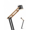 POOH Stojací lampa, nastav. směr svícení, těleso kov a dřevo světlé, povrch černá, pro žárovku 1x42W, E27, 230V, IP20, tř.2, rozměry 300x1435x630mm, včetně vypínače kabelu. náhled 1