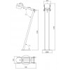 POOH Stojací lampa, nastav. směr svícení, těleso kov a dřevo světlé, povrch černá, pro žárovku 1x42W, E27, 230V, IP20, tř.2, rozměry 300x1435x630mm, včetně vypínače kabelu. náhled 2
