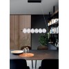 VENTURA Závěsné svítidlo, těleso kov, povrch černá, dif plast čirý, LED 6x6W, 4673lm, teplá 3000K, 230V, IP20, tř.1, rozměry 840x150mm, vč závěs lanka l=1300mm, lze zkrátit. náhled 3