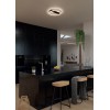 DEMY Stropní svítidlo, těleso kov, povrch černá a zlatá mat, difuzor plast opál + SMD LED diody, LED 36W, 3922lm, teplá 3000K, Ra80, 230V, IP20, tř.2, rozměry d=500mm, h=78mm. náhled 3
