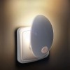 WL909 Noční, orientační svítidlo do zásuvky 230V, pohybový senzor - dosah až 5m, záběr 120°x60°, čas 30s a soumrakový senzor, plast, bílá, LED 0,7W, 20lm, teplá 3000K, 230V, IP20. náhled 4