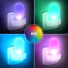 WL910 Noční, orientační svítidlo do zásuvky 230V, soumrakový senzor večer rozsvítí/ráno zhasne, plast, bílá, LED 0,7W, RGB, 230V. náhled 3