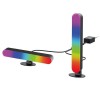 GAMING Náladové osvětlení, těleso kov, povrch černá, dif plast opál, LED 200lm, teplá 3000K, dálk. ovl. stmív a RGB, IP20, rozměry 250x30x40mm, napájení USB kabelem. náhled 3