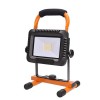 LED reflektor Montážní lampa, přenosný reflektor, hliník, oranžovočerná, LED 20W, 1600lm, neutrální 4000K, 2st stmívání - 100%/50%, napájení akumulátor Li-lon, výdrž 3-6hod, USB dobíjení, IP44. náhled 1