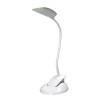 LED LAMP Stolní lampa, flexibilní rameno, husí krk, plast, bílá, +3 vyměnitelné kryty bílá, černá, zelená, LED 5W, neutrál 4000K, 3 stupně stmívání, 230V, IP20, d=280mm, h=380mm, součástí klip, skř náhled 3