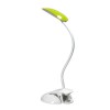 LED LAMP Stolní lampa, flexibilní rameno, husí krk, plast, bílá, +3 vyměnitelné kryty bílá, černá, zelená, LED 5W, neutrál 4000K, 3 stupně stmívání, 230V, IP20, d=280mm, h=380mm, součástí klip, skř náhled 4