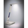 LED LAMP Stolní lampa, nastavitelný sklon svícení, materiál plast, bílá, LED 6W, CCT nastav teplota světla teplá 3000K-denní 6000K, stmívatelná, 230V, IP20, 150x150x330mm, displej čas, teplota náhled 9