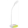 LED LAMP Stolní lampa, flexi rameno, nastav směr svícení, podsvícená základna, mat ABS, povrch bílá, LED 5W, 300lm, plynulé stmív, 230V, IP20, tř.1, 116x81x410mm, vč dotykový vypínače, baterie, USB náhled 2