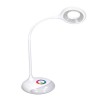 LED LAMP Stolní lampa, flexi rameno, nastav směr svícení, podsvícená základna, mat ABS, povrch bílá, LED 5W, 300lm, plynulé stmív, 230V, IP20, tř.1, 116x81x410mm, vč dotykový vypínače, baterie, USB náhled 3