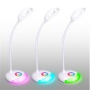 LED LAMP Stolní lampa, flexi rameno, nastav směr svícení, podsvícená základna, mat ABS, povrch bílá, LED 5W, 300lm, plynulé stmív, 230V, IP20, tř.1, 116x81x410mm, vč dotykový vypínače, baterie, USB náhled 8