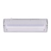 LED nouzové Nouzové svítidlo, výdrž baterie LiFePo4 >3h, těleso plast, povrch bílá, kryt plast čirý, LED 6W, 270lm, 230V, IP20, tř.1, rozměry 352x110x67mm. náhled 1