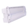 LED nouzové Nouzové svítidlo, výdrž baterie LiFePo4 >3h, těleso plast, povrch bílá, kryt plast čirý, LED 6W, 270lm, 230V, IP20, tř.1, rozměry 352x110x67mm. náhled 2