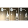 WO54-W Nástěnné svítidlo, těleso plast bílá, flexi rameno, LED 4W, 280lm, teplá 3000K, stmívání 3 stupňové, 230V, IP20, rozměry základna 120x300x75mm, vypínač na kabelu. náhled 2