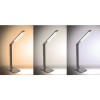 WO55-G Stolní lampa, vyklápěcí rameno, těleso kov, povrch šedá, LED 10W, 400lm, dotyk. CCT nastav teplota 3000K-6000K, stmív., 230V, IP20, 350x40x7mm, vč. bezdrátové nabíjení na telefon náhled 6