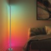 LED smart lampa Stojací lampa, těleso kov, povrch černá, dif plast opál, Smart, Tuya, WiFi, LED 18W, 550lm, teplá 3000K, dálk. ovl. (součástí) stmívatelné, RGB, Ra80, 230V, IP20, rozměry d=155mm, h=1480mm. náhled 4