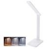 WO64-W Stolní lampa, vyklápěcí rameno, těleso plast, povrch imitace kůže bílá, LED 10W, 490lm, CCT nastav teplota 3000K-6000K, stmív., 230V, IP20, 330x120x300mm náhled 2