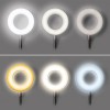 LED lampička Stolní lampa, nastav. směr svícení, husí krk, těleso kov, povrch černá, dif plast opál, LED 8W, 300lm, CCT nastav teplota 3000K-5000K, stmív., USB napájení, IP20, 630x110x90mm, vč. klipu. náhled 2