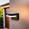 PALERMO Nástěnné venkovní svítidlo, těleso černá, PIR senzor pohybu záběr 120°, dosah 7m, LED 5W, 400lm, teplá 3000K, Ra80, napájení solární panel, baterie, trvale 1h, IP54, 120x114x80mm. náhled 5