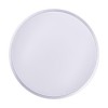 SILVER Stropní přisazené svítidlo, těleso plast, povrch šedá, difuzor plast opál, LED 24W, 1800lm, dálk. ovl. CCT přepín. teplota teplá 3000K, neutr 4000K, denní 6500K, stmív, 230V, IP20, d=390mm náhled 1