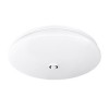 PLAIN Stropní svítidlo, PIR senzor pohybu, dosah 6m, záběr 110°, čas 15s,45s,5min, základna kov, povrch bílá, difuzor plast opál, LED 18W, 1260lm, teplá 3000K, 230V, IP20, tř.1, rozměry d=330mm, h=60mm. náhled 1