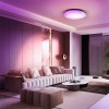 WAVE Stropní svítidlo, kov, povrch bílá, dif plast opál, LED 30W, 2300lm, smart TUYA, WiFi, dálk ovl. (součástí) nebo mob. tel. CCT nast teplota teplá 3000K - denní 6500K, RGB, stmív, d=380mm, h=65mm. náhled 4