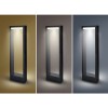 RAGUSA Sloupkové venkovní svítidlo, základna hliník, povrch černá, difuzor plast opál, LED 7W, 450lm, přepín. CCT. teplota teplá 3000K/neutr 4000K/denní 6000K, 230V, IP54, rozměry 150x500x60mm, svítí dolů. náhled 3