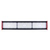 HIGHBAY Závěsné průmyslové svítidlo, těleso kov, povrch černá a červená, krycí plast čirý, LED 150W, 19500lm, denní 5000K, stmív. 1-10V, UGR<23, Ra80, vyzař. úhel 30°/70°, 230V, IP65, rozměry 722x138x116mm. náhled 2