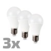 LED žárovka 10W, E27, A60 VÝPRODEJ 3ks Světelný zdroj LED žárovka, základna hliník, povrch bílá, difuzor plast opál, LED 10W, E27, A60, teplá 3000K, 810lm, vyzař úhel 270°, stř. život. 25.000h, 230V, d=60mm, h=117mm, cena/3ks náhled 1