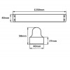 HOLDO 120 Přisazené svítidlo, těleso kov bílá, pro 1x LED zářivky T8/G13, l=1200mm, 230V, IP20  rozměry 1230x40x58mm, LED zářivky SAMOSTATNĚ náhled 5