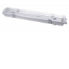 KAPAL 2x120 G13, IP65 Průmyslové svítidlo prachotěsné, těleso plast bílá, kryt plast čirý, pro 2x LED zářivky T8/G13,  l=1200mm, 230V, IP65, rozměry 1265x105x85mm, LED trubice SAMOSTATNĚ, jednostranné zapojení náhled 1