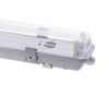 KAPAL 2x120 G13, IP65 Průmyslové svítidlo prachotěsné, těleso plast bílá, kryt plast čirý, pro 2x LED zářivky T8/G13,  l=1200mm, 230V, IP65, rozměry 1265x105x85mm, LED trubice SAMOSTATNĚ, jednostranné zapojení náhled 4